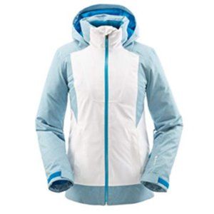Spyder Women's Voice GTX Jacket Size 10 in White and Blue
